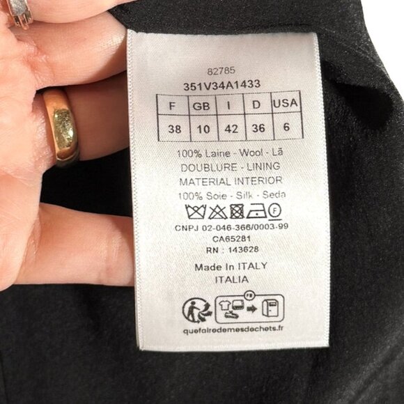 Dior 2023 Black Ivory Houndstooth Pearl Button Jacket - Picture 11 of 11